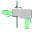 EN-76VE-K Ultrakompakter Keystone-Netzwerkisolator, 10...