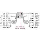 Medizinischer RS-232 Isolator "E1" mit RTS/CTS...