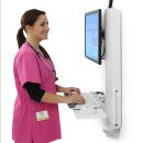 ergotron StyleView Sitz-Steh-Vertical Lift, stark frequentierte Bereiche (weiß)