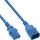 55er Bulk-Pack InLine® Kaltgeräteverlängerung, C13 auf C14, blau, 1m