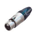 24V DC-Verlängerungskabel 2,5 mm² mit XLR Stecker/Buchse 1.0m