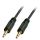 Premium Audiokabel mit 3,5mm Klinkenstecker, 0.25m (Lindy 35640)